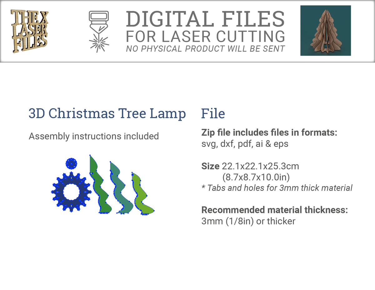 3D Christmas Tree Lamp