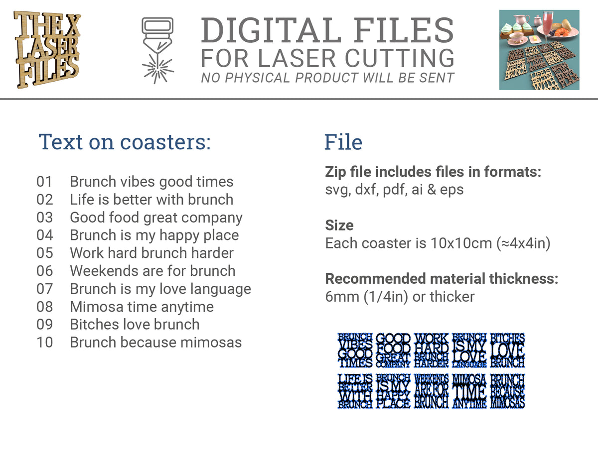 Brunch Coasters