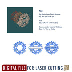 Christmas Holly Leaves Wreath Ornament