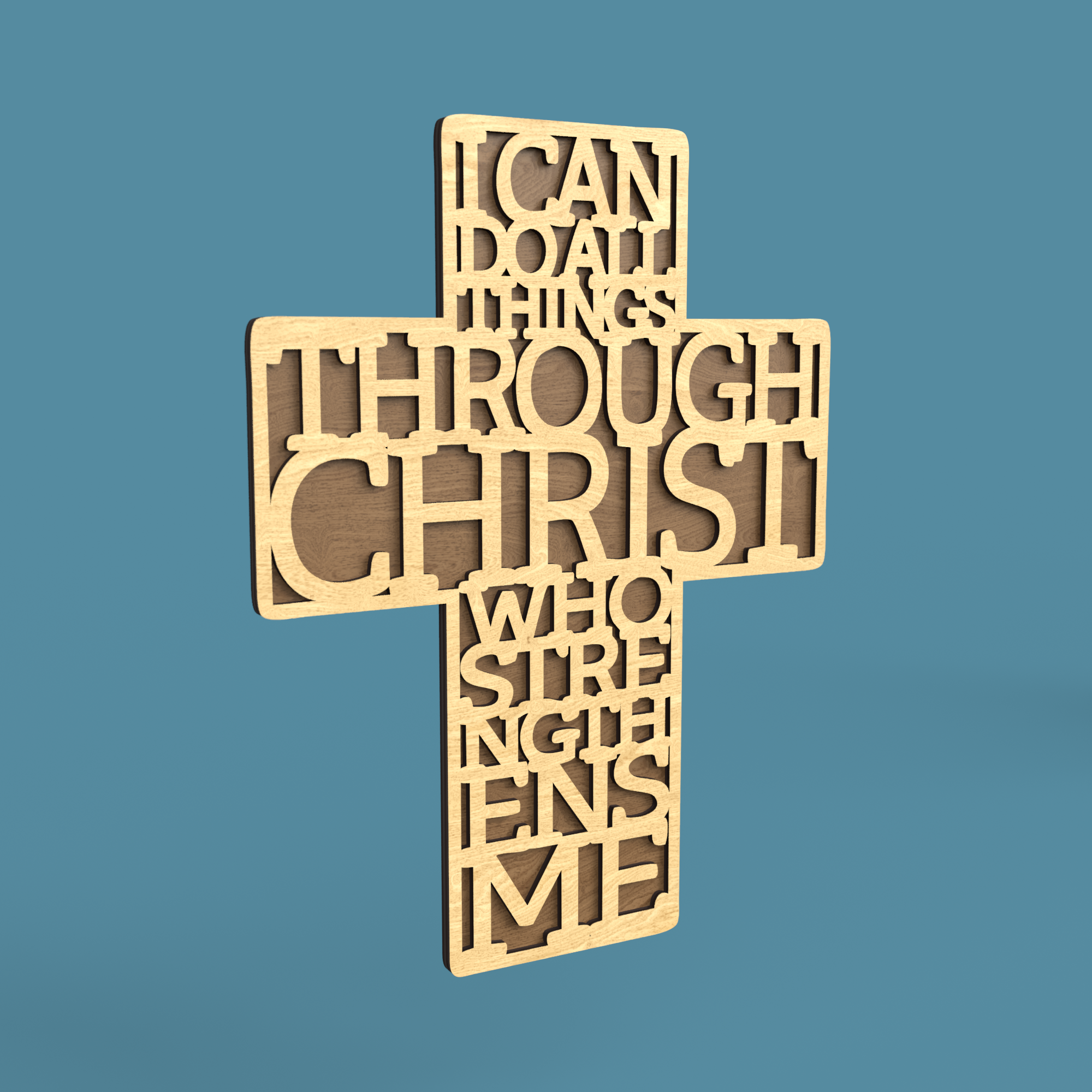Philippians 4:13 I can do all things through Christ Cross
