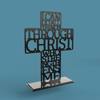 Filipenses 4:13 Todo lo puedo en Cristo que me fortalece Cruz