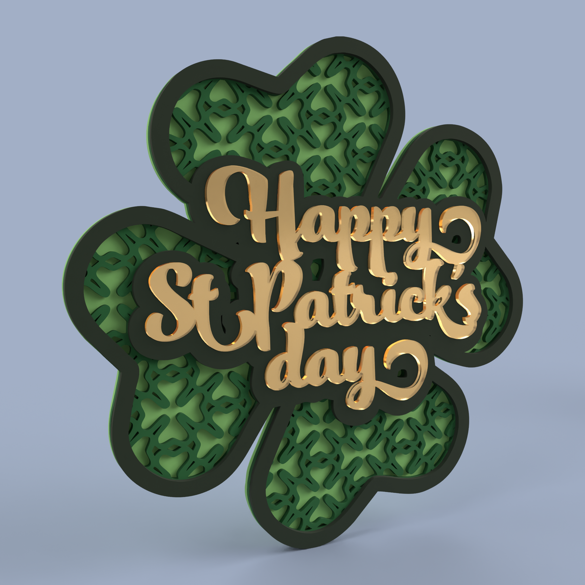 St Patrick's Day Shamrock Sign