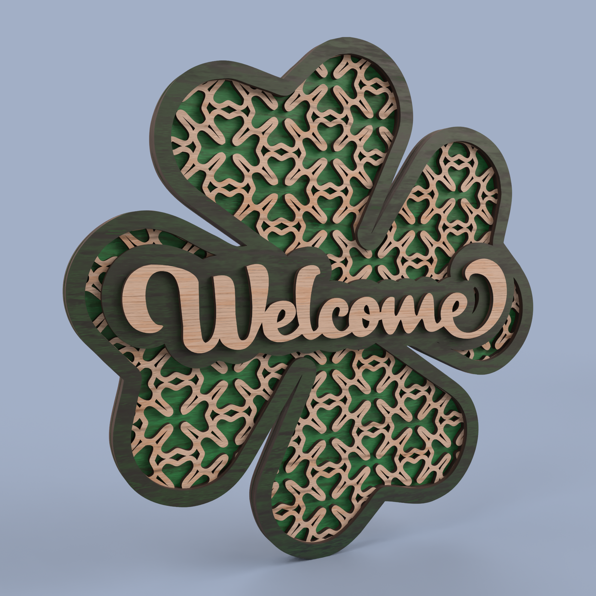 St Patrick's Day Shamrock Sign