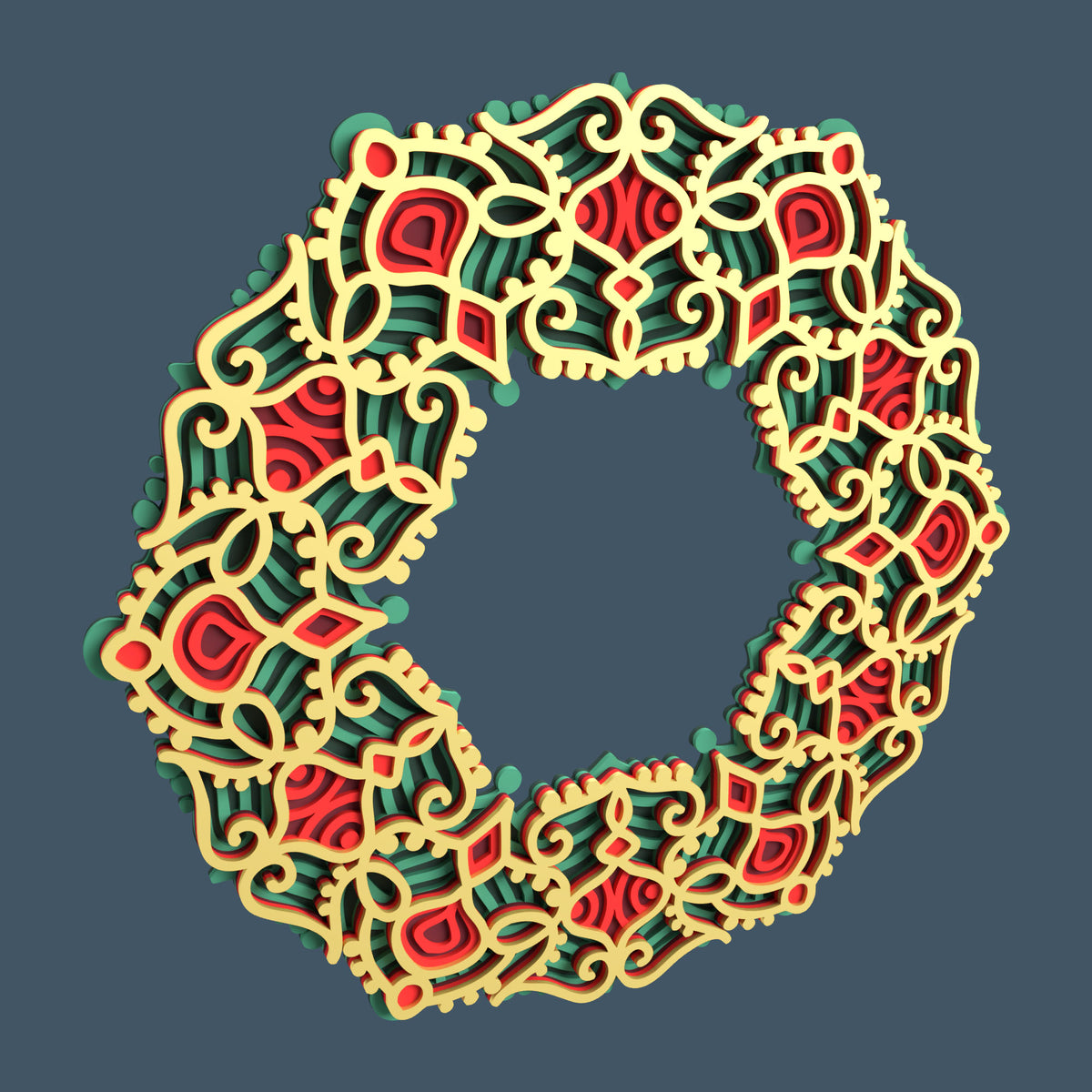 Multilayer Christmas Wreath
