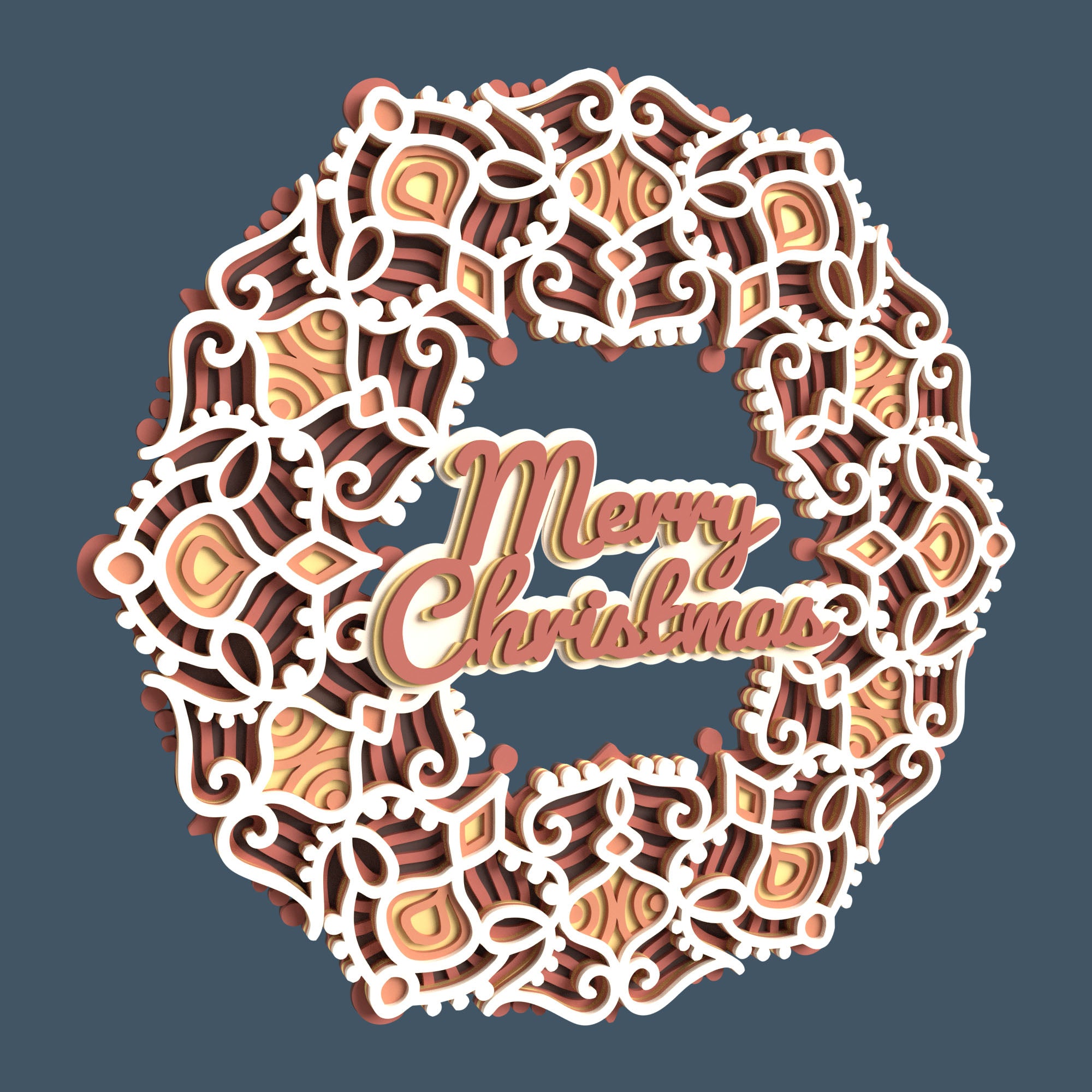 Multilayer Christmas Wreath