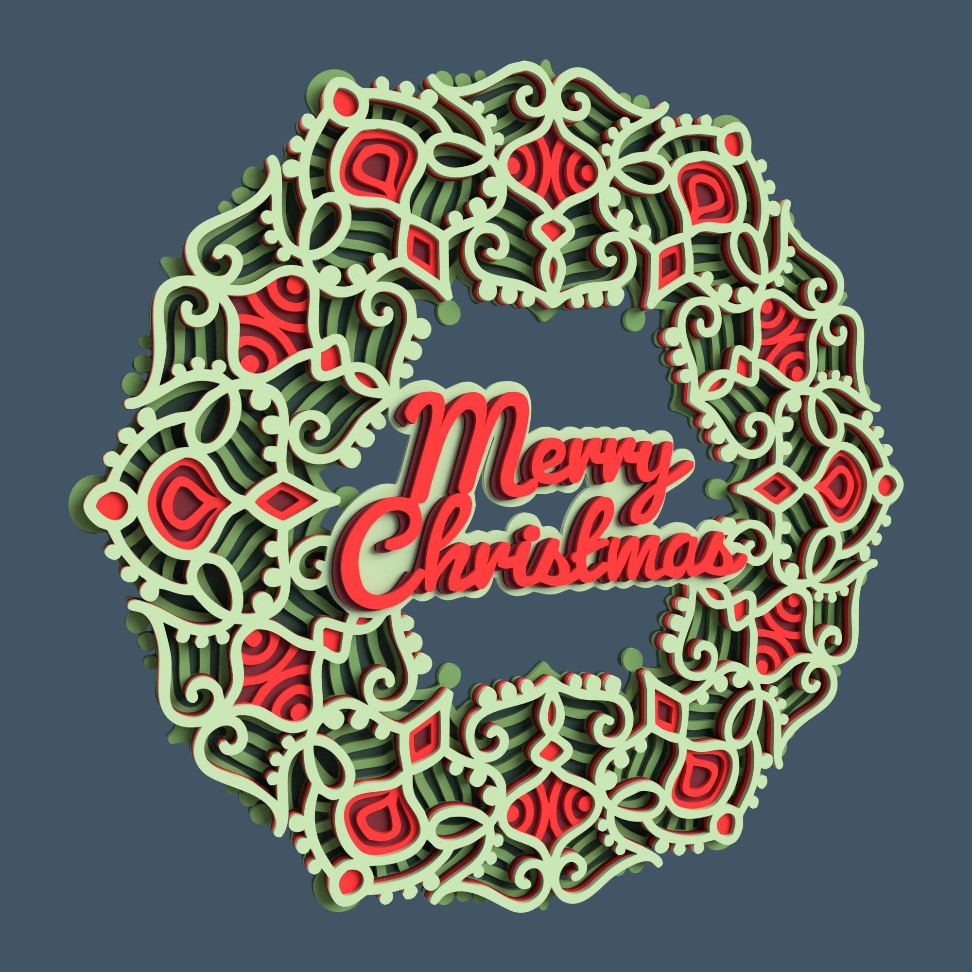 Multilayer Christmas Wreath