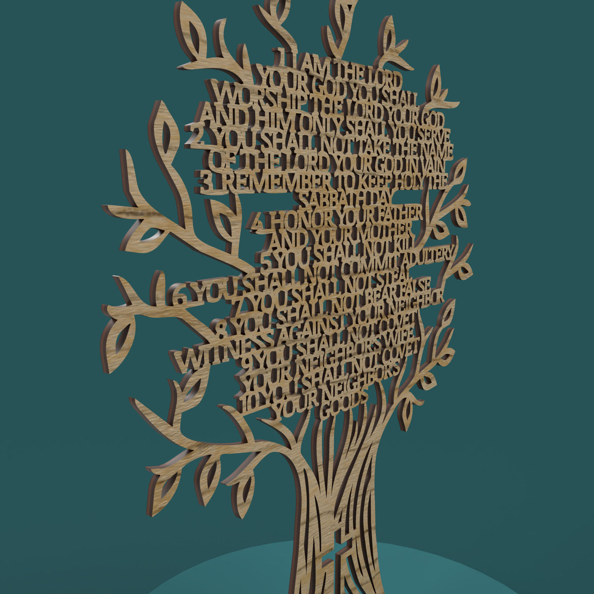 The 10 Commandments Tree