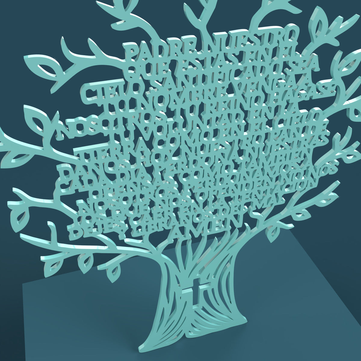 Árbol Padre Nuestro (Lord's Prayer Tree in Spanish)