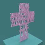 Anjo da Guarda Cross -Laser Cut File - The X Laser Files