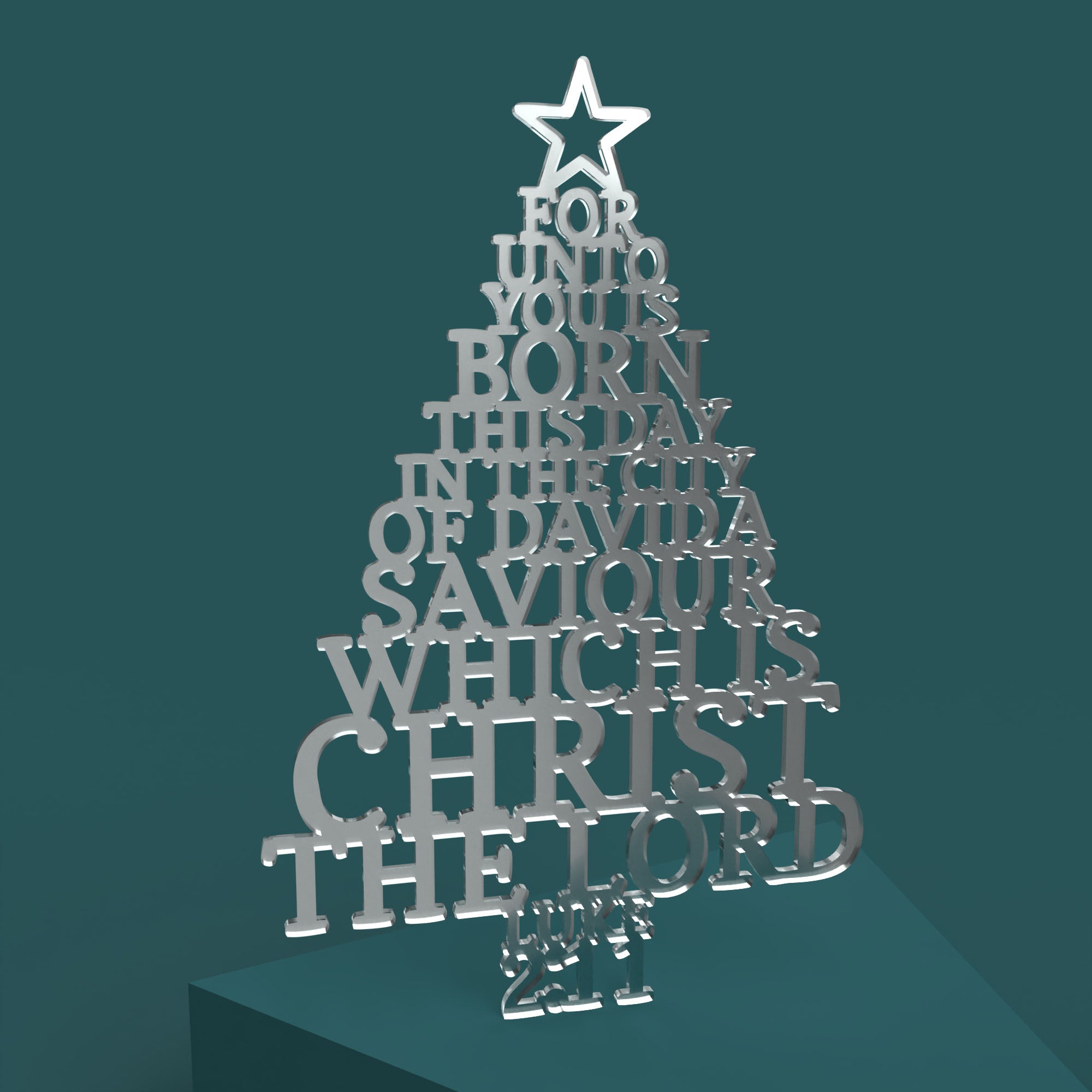 Luke 2:11 Christmas Tree