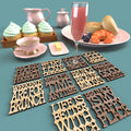Brunch Coasters -Laser Cut File - The X Laser Files