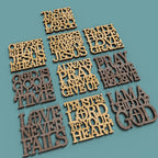Christian Coasters -Laser Cut File - The X Laser Files