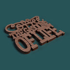 Coffee coasters with quotes