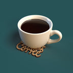 Coffee coasters with quotes