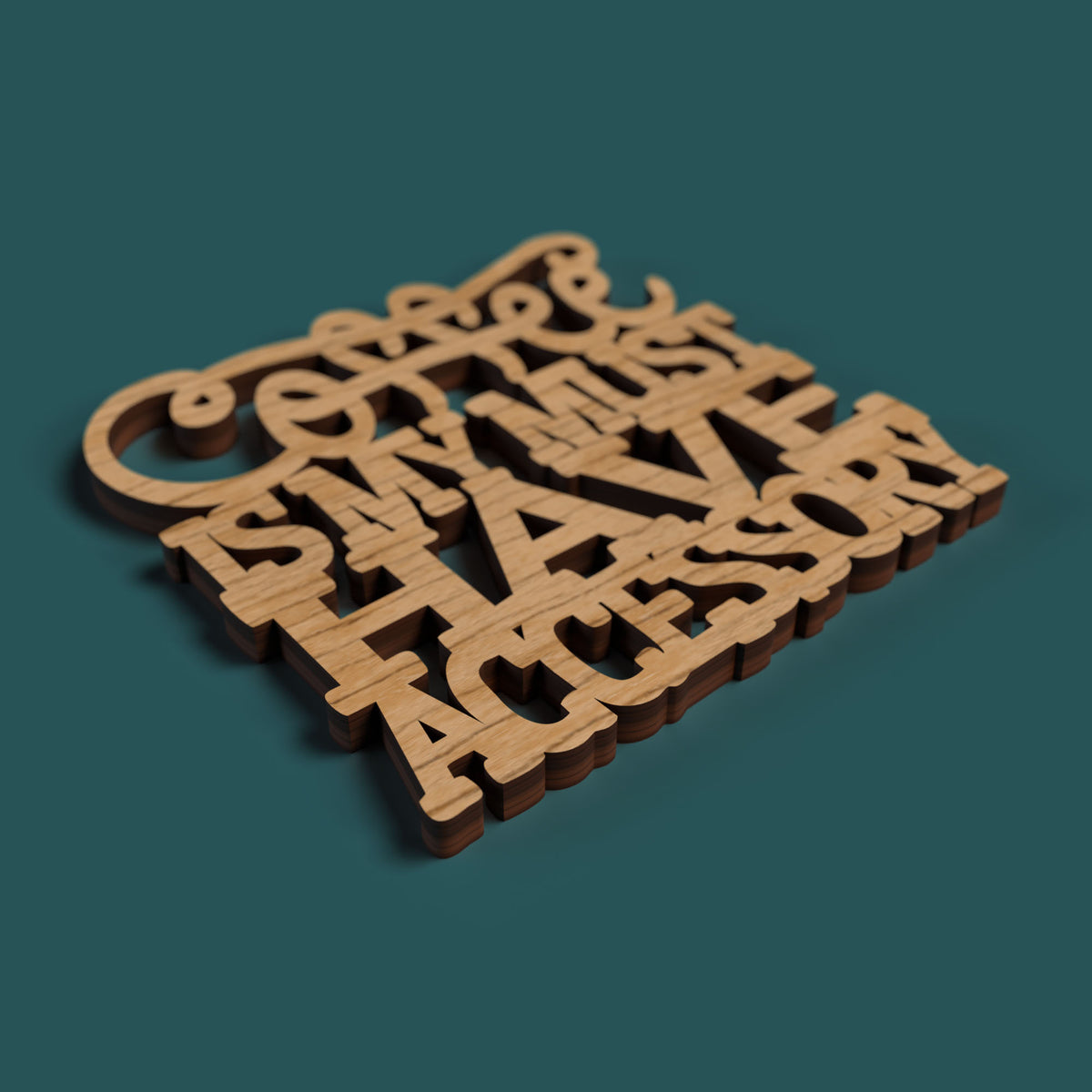 Coffee coasters with quotes