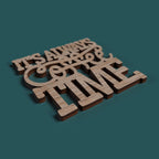 Coffee coasters with quotes
