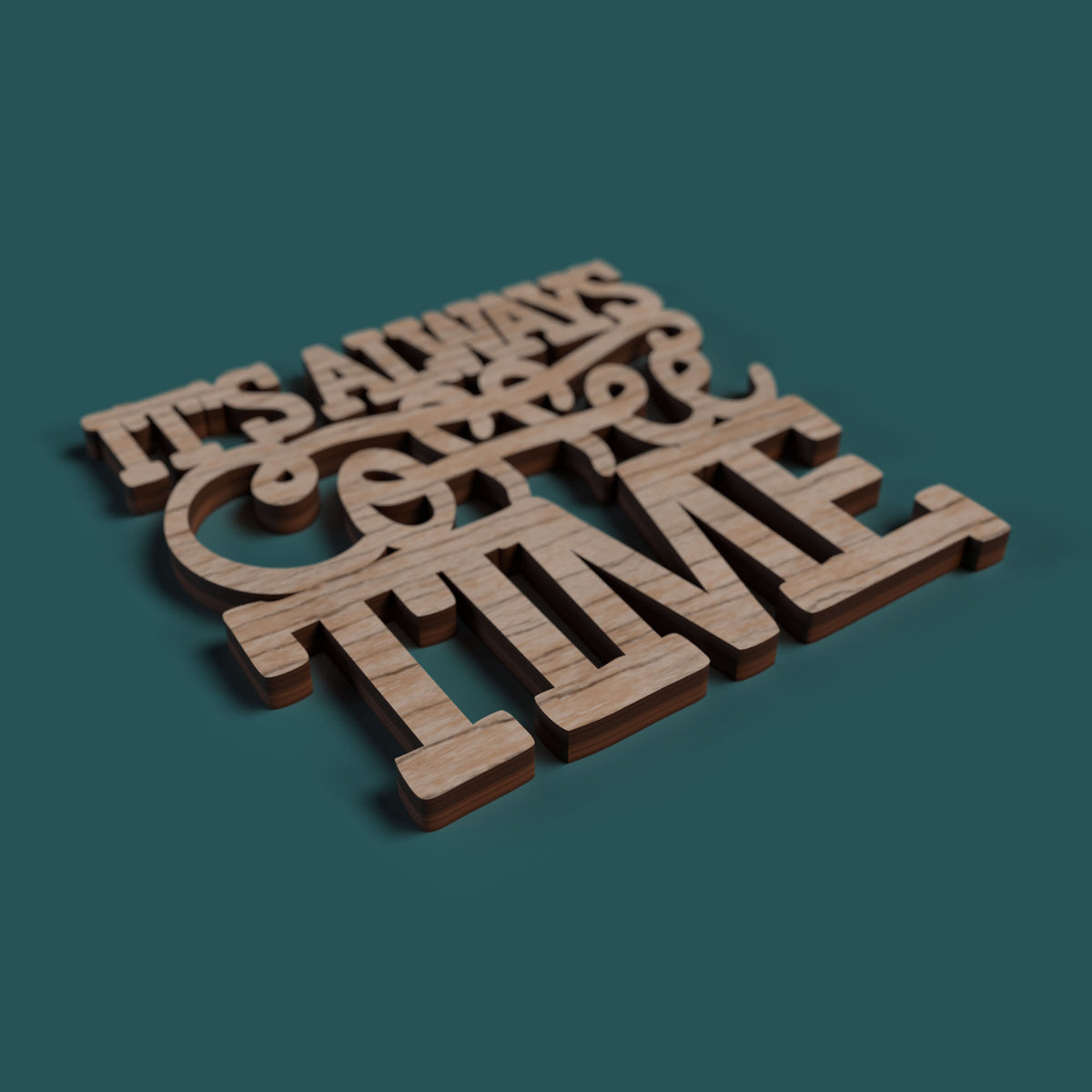 Coffee coasters with quotes