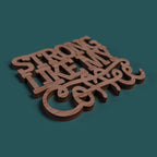 Coffee coasters with quotes