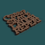 Coffee coasters with quotes