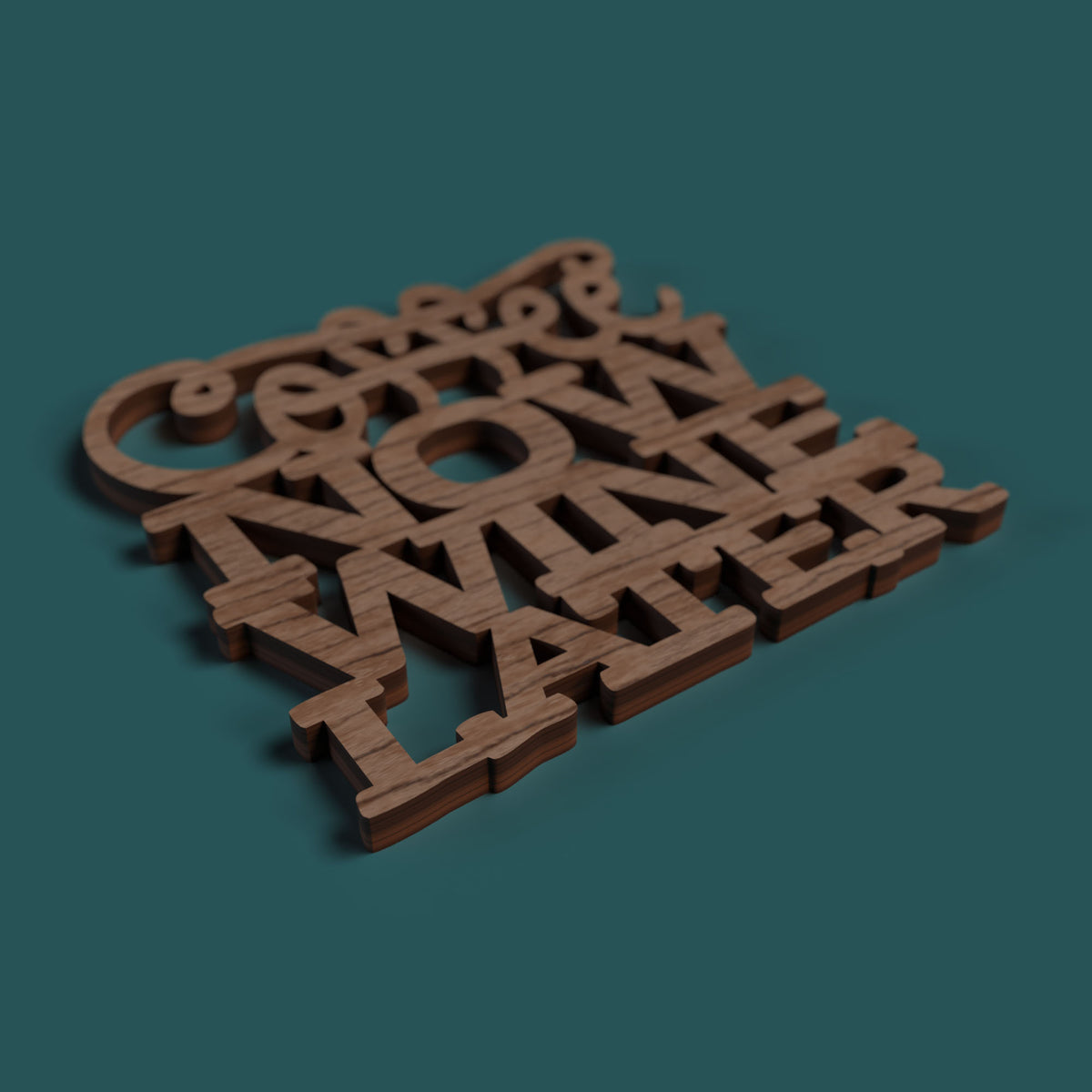 Coffee coasters with quotes