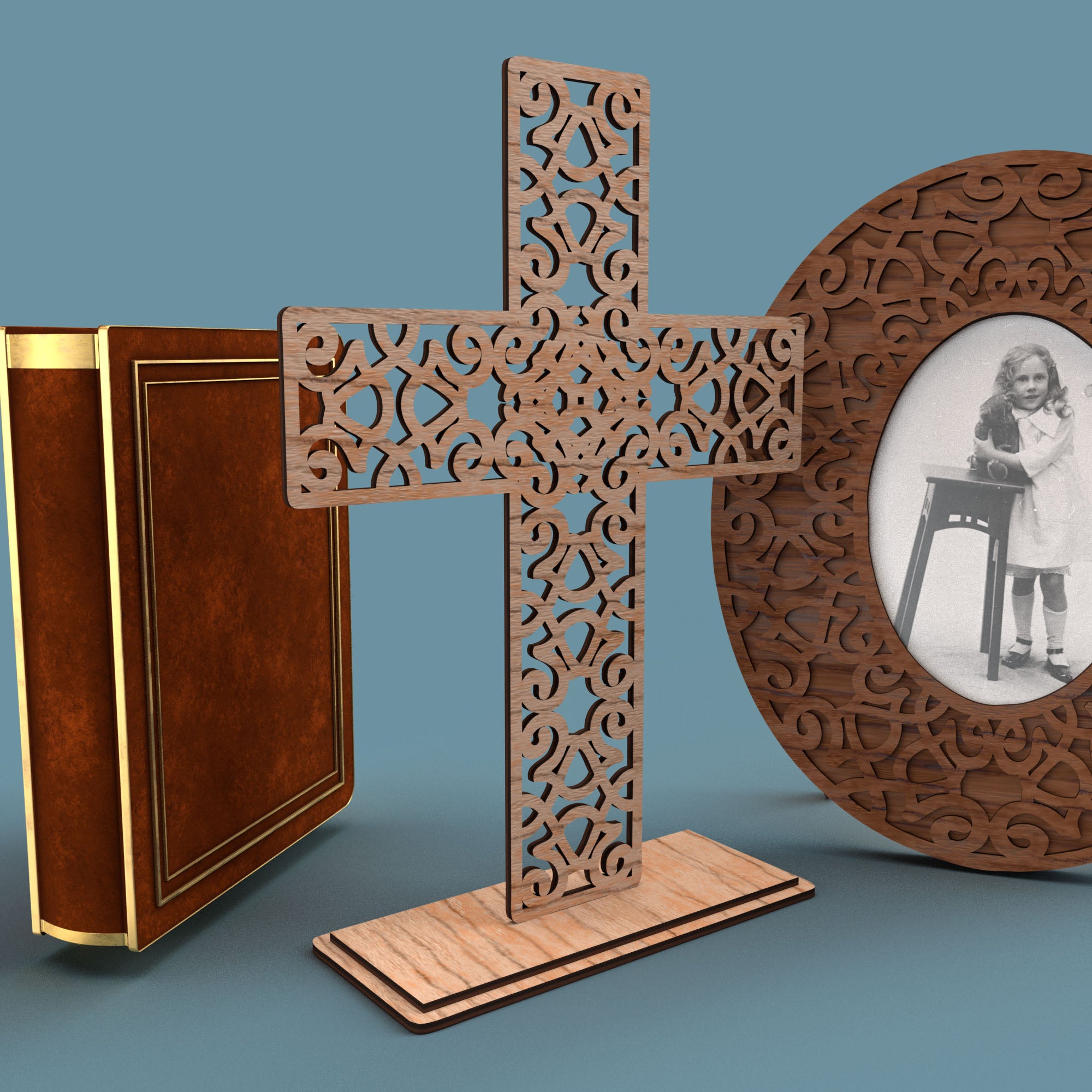 Cross Cast Iron -Laser Cut File - The X Laser Files