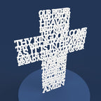 Lord's Prayer (Our Father) Cross Traditional Version