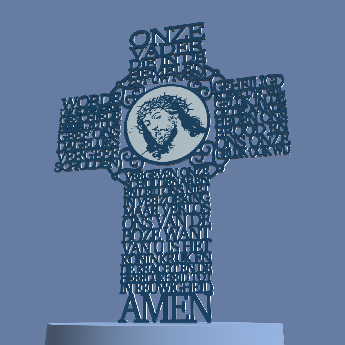 Onze Vader (Dutch Lord's Prayer Picture Cross)