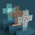 Cruz Imagen Padre Nuestro (Lord's prayer in spanish) -Laser Cut File - The X Laser Files