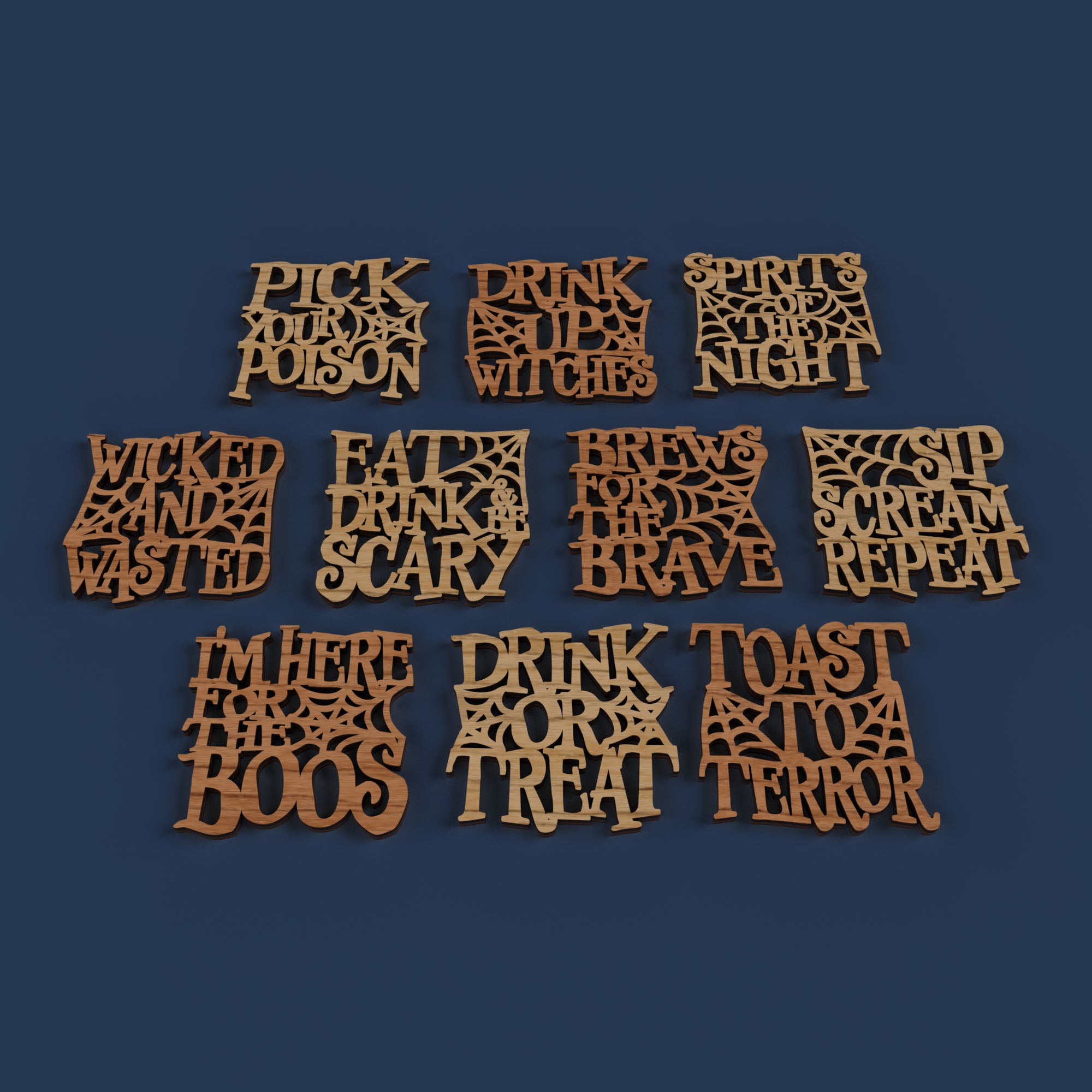 Halloween Drink Coasters