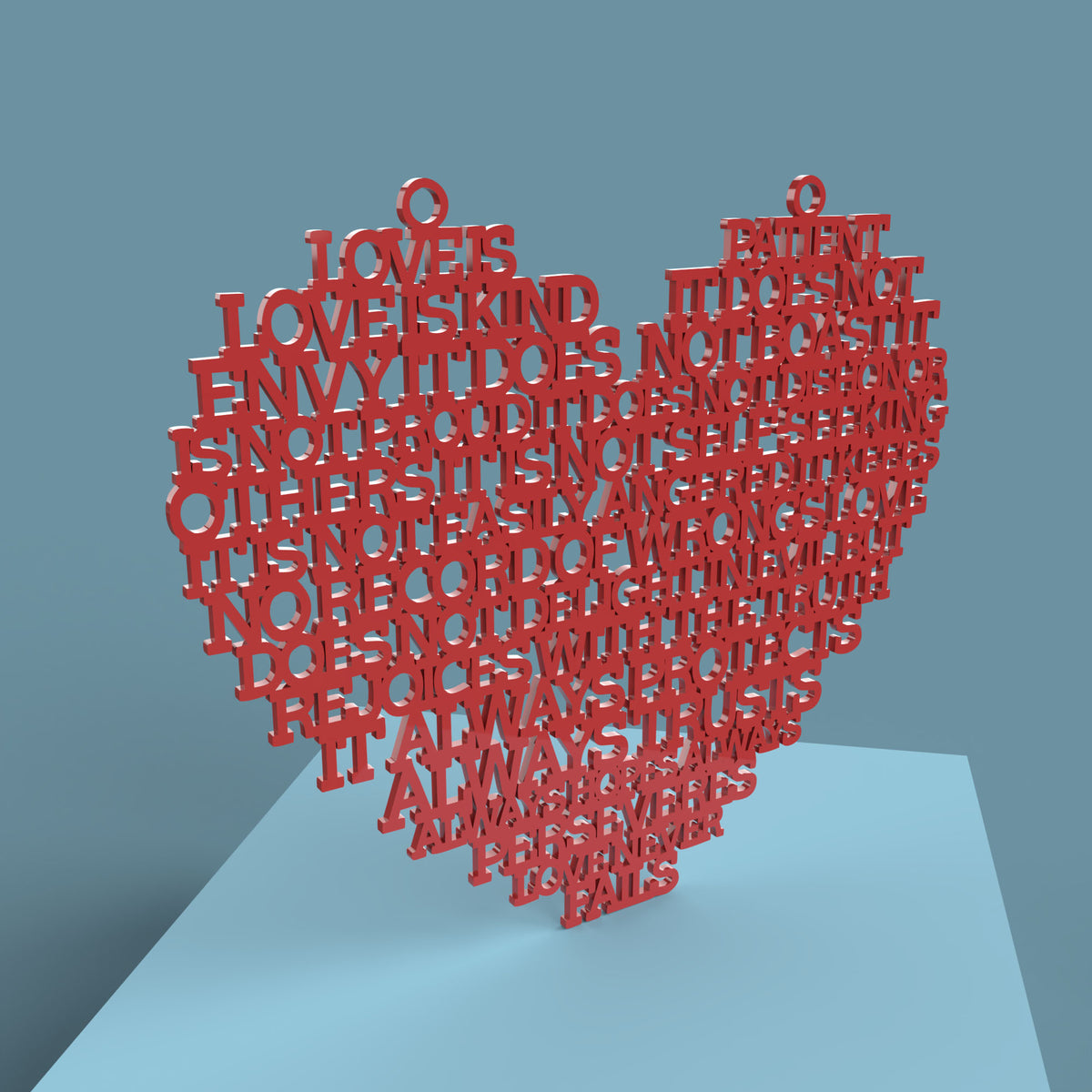 Love is Patient (Corinthians 13:4) Heart