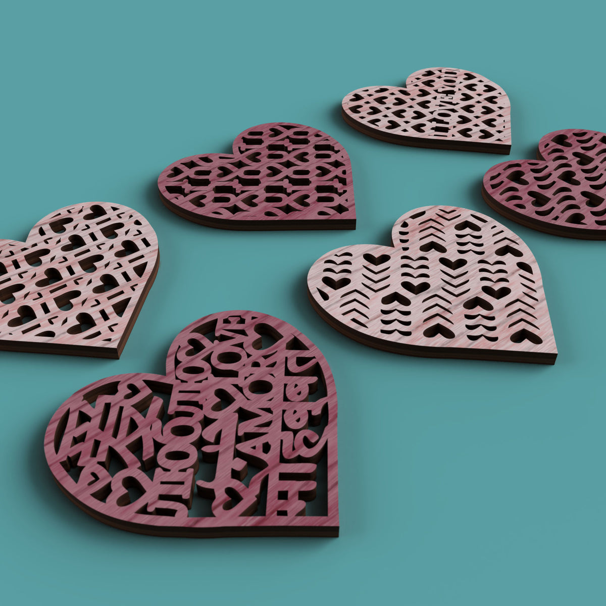 Love Heart Coasters
