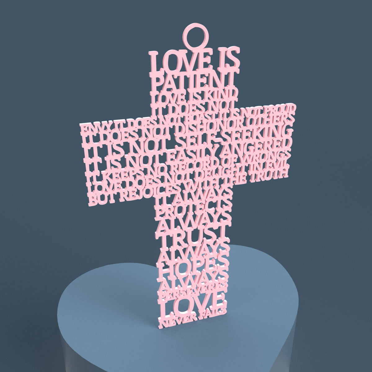 Love is Patient (Corinthians 13:4) Cross