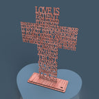 Love is Patient (Corinthians 13:4) Cross