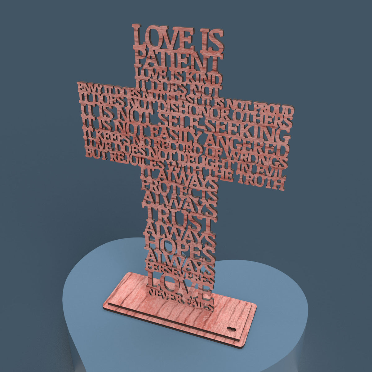 Love is Patient (Corinthians 13:4) Cross