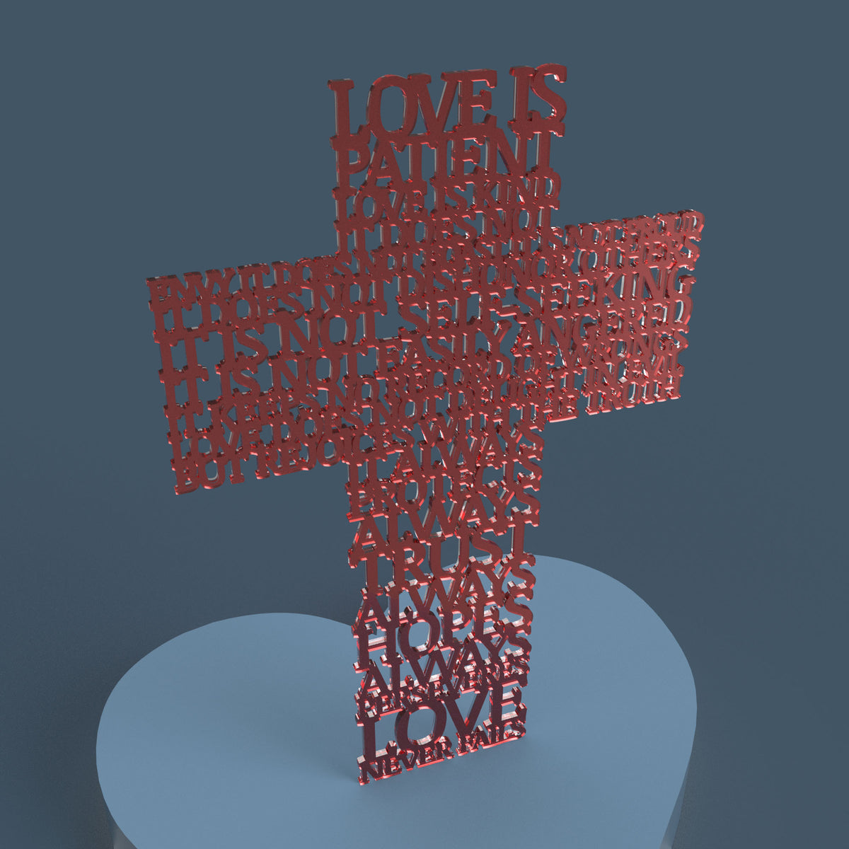 Love is Patient (Corinthians 13:4) Cross