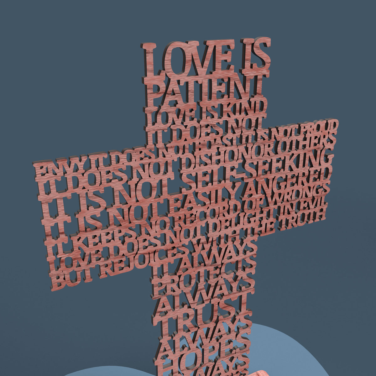 Love is Patient (Corinthians 13:4) Cross
