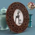 Oval Photo Frame Cast Iron -Laser Cut File - The X Laser Files