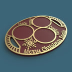 Merry Christmas Santa Cookies Tray