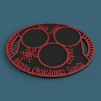 Merry Christmas Santa Cookies Tray
