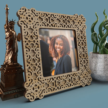 Square Photo Frame Cast Iron