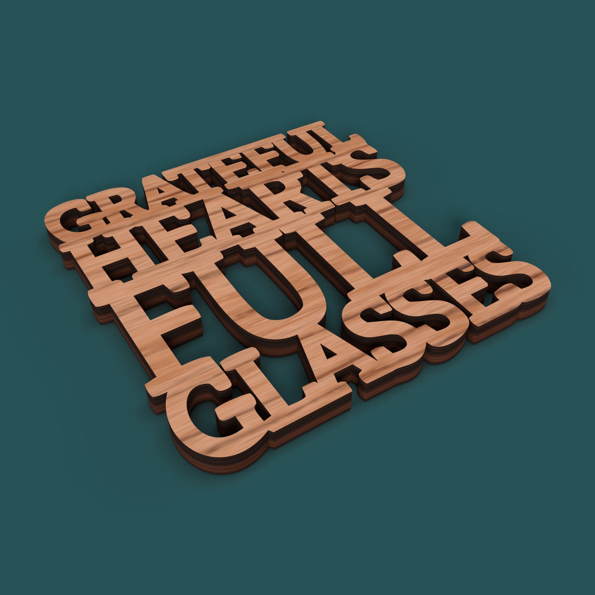 Thanksgiving Coasters -Laser Cut File - The X Laser Files
