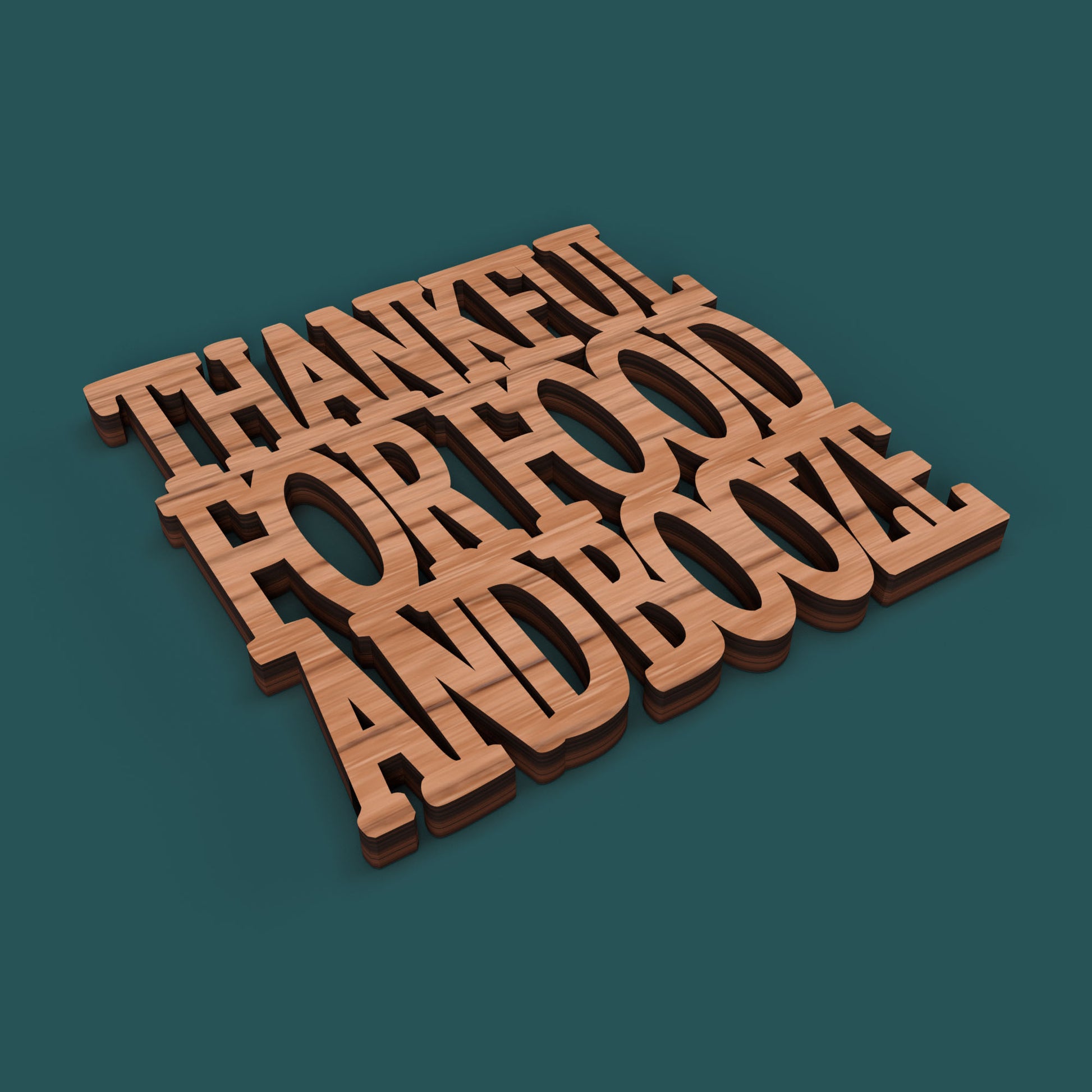 Thanksgiving Coasters -Laser Cut File - The X Laser Files