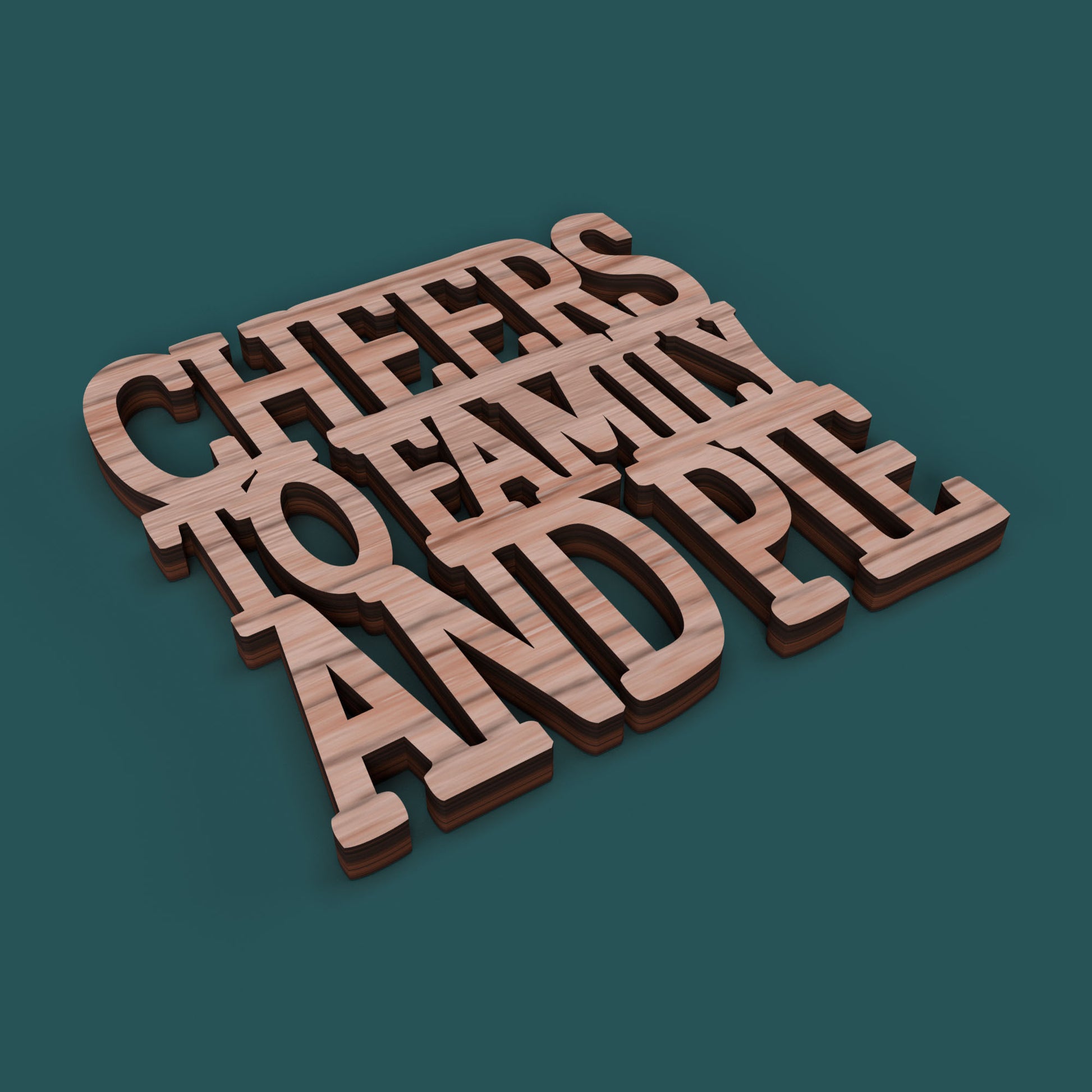 Thanksgiving Coasters -Laser Cut File - The X Laser Files