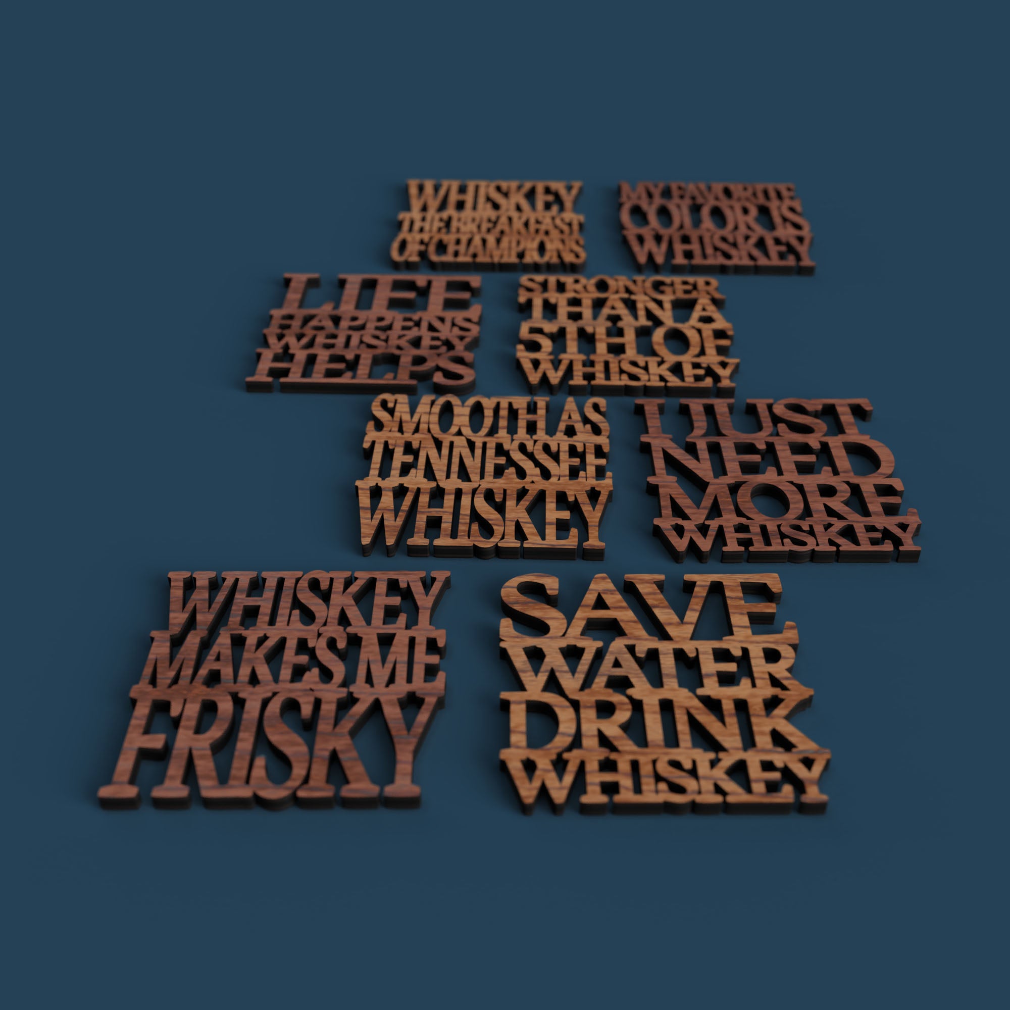 Whiskey Coasters