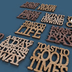 Wine Dine and Unwind Coasters