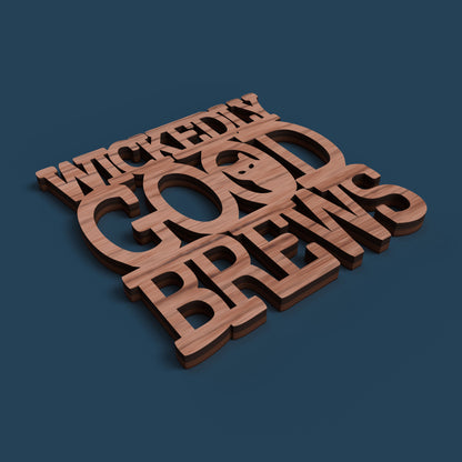 Halloween Witchcraft Coasters -Laser Cut File - The X Laser Files