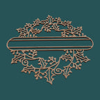 Christmas Holly Leaves Wreath Ornament