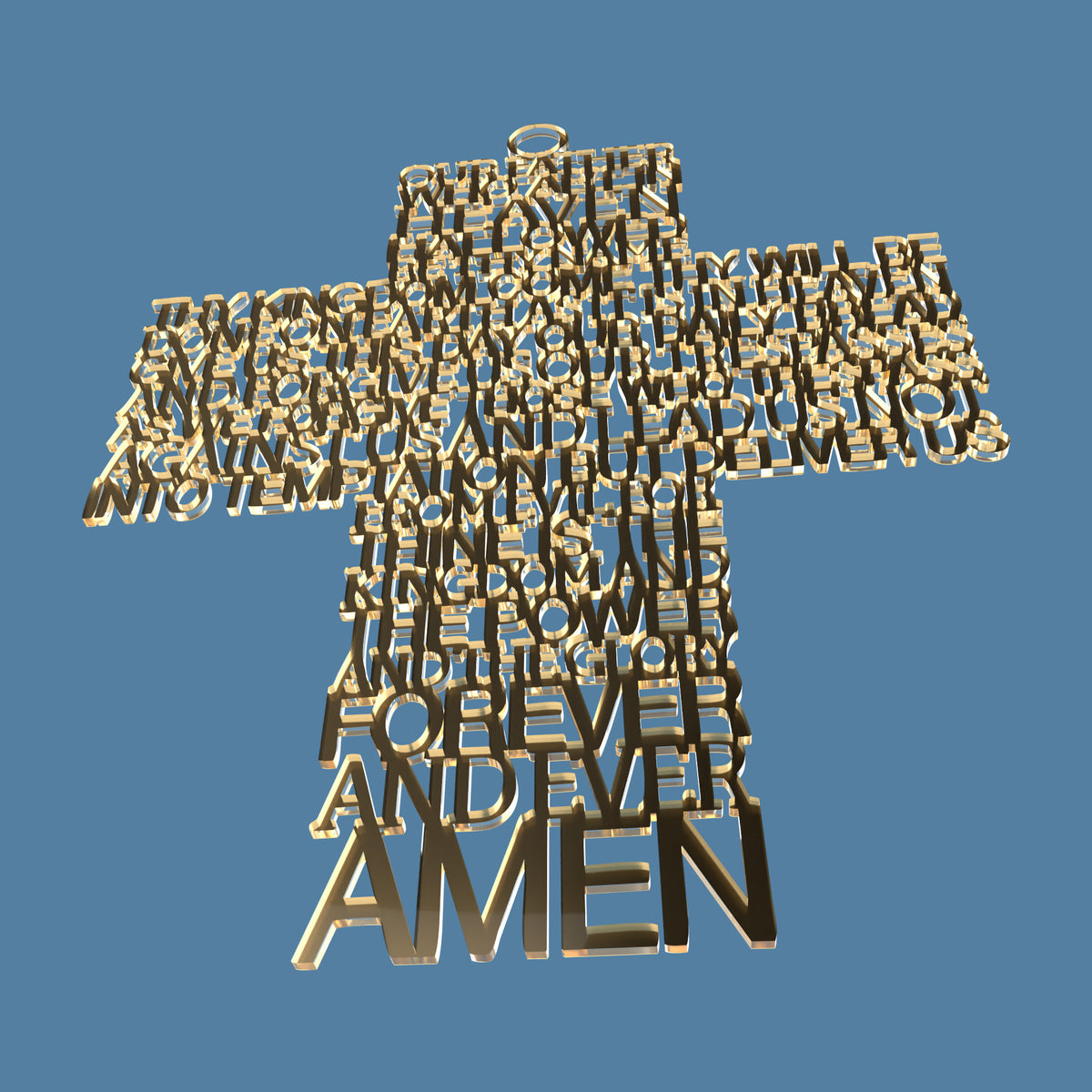 Lord's Prayer (Our Father) Cross Extended Version