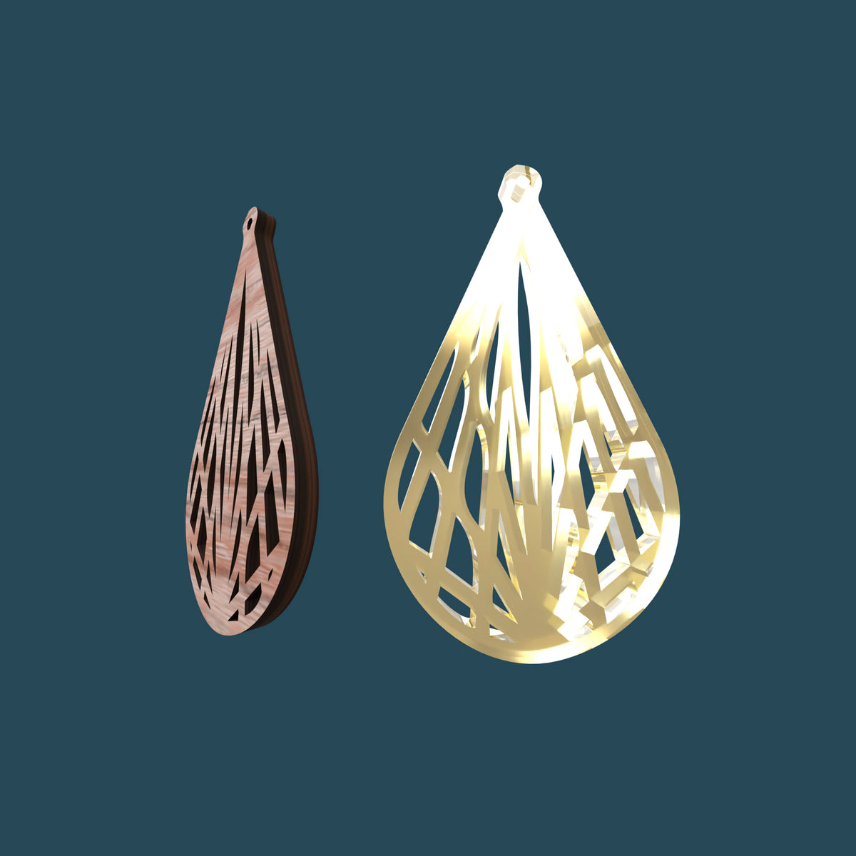 Drop Geometric Earrings