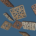 Geometric Coasters -Laser Cut File - The X Laser Files